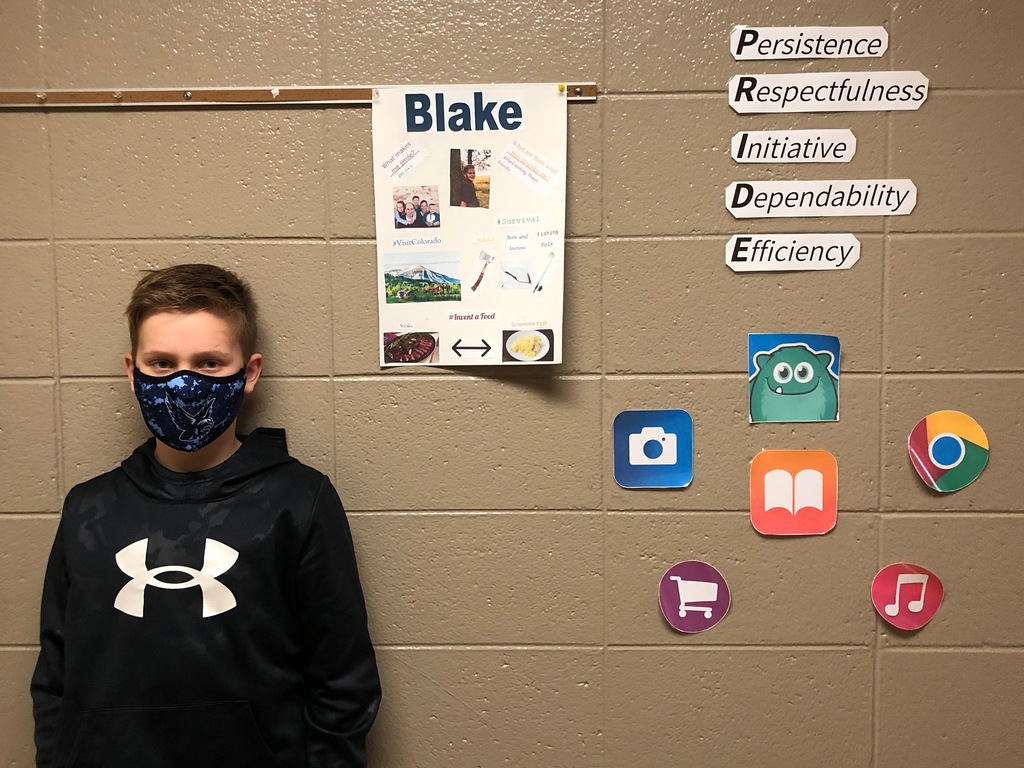 Blake Brown 5th Grade UE PRIDE Student